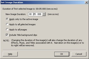 Image Duration Image Duration